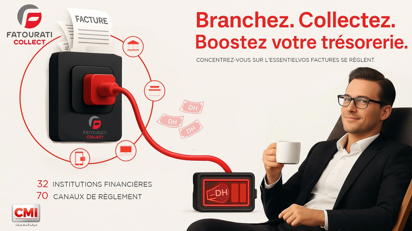 Fatourati Collect : Le CMI lance sa solution de règlement multicanal des créances
